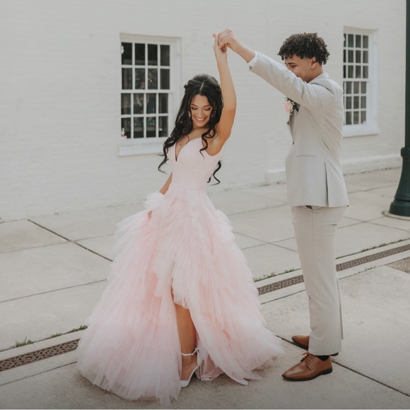 Sherry Hill Pink Gown - Picture 3 of 6